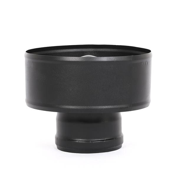 Carbon Steel Black Pellet Stove Pipe Straight Round Shaped Custom Size High Performance