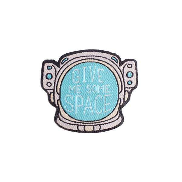 Multiple Logo Acceptable Iron On Embroidered Patches Badges Twill Fabric Custom Size