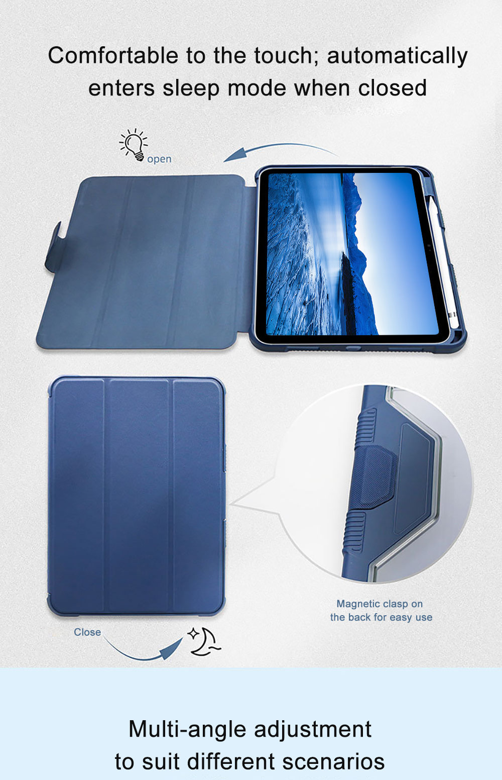Laudtec OEM ODM Rugged Folio Tablet Cases For iPad 10 iPad 11
