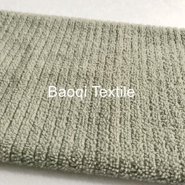 Grey popular solid single stripe dish rags microfiber tea towels wipes,single side kitchen cleaning rags size 30*30cm