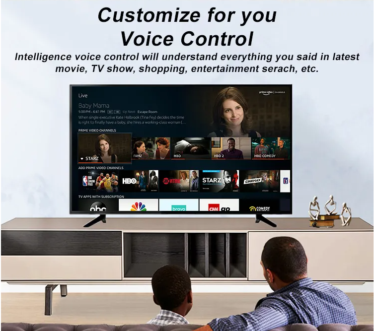 32 75 Inch 4K Smart QLED TV Giant Screen Home Theater Experience