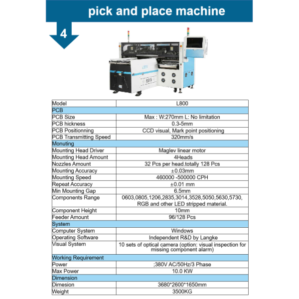 Semiconductor Production Line LED Assembly Machine LED Rope Light Complete Production Line Smt Pick and Place Machine