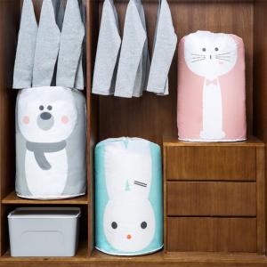 Buy cheap Cartoon Foldable Garment Storage Bag Cotton Blanket Bed Cover Wardrobe Storage Bags product