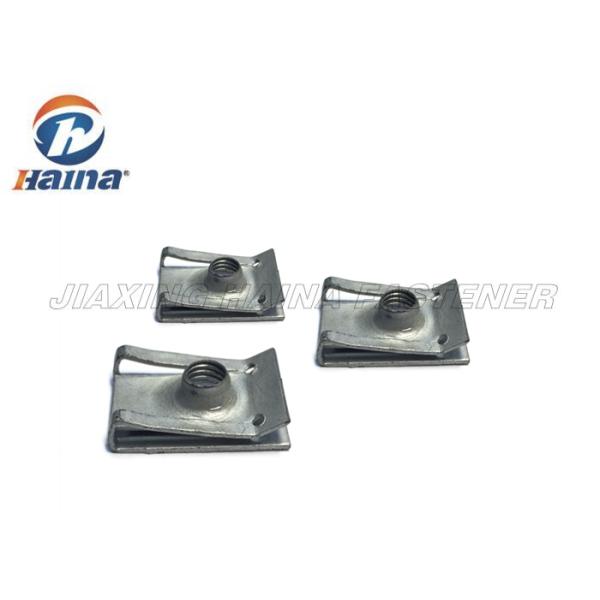 Galvanized U Clip Haina Fastener Spring Steel Black Oxide M6 * 22 * 28 For Iron Board Fixed