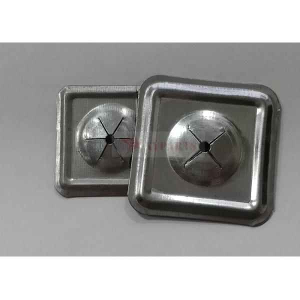 Square Or Round Shape Self Locking Metal Washers For Rock Wool Insulation Pins