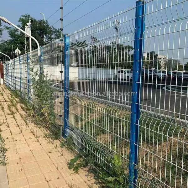 PVC Welded Galvanized Iron Wire Mesh Panel 3d Garden Perimeter Fencing for Security Fence