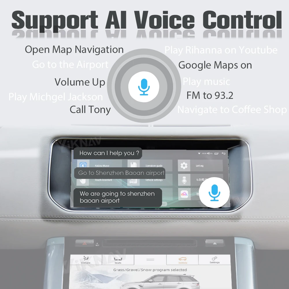 Viknav Android 12 Touch Screen Car Radio For Range Rover Sport L494 2013-2017 GPS Navigation Multimedia Player Android Auto