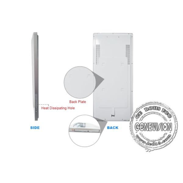 Ultra Thin Touch Screen Digital Signage USB Update Elevator / Lift Advertising Display