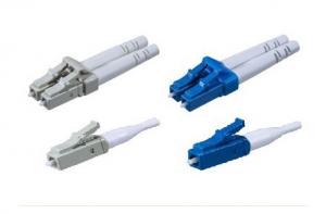 China LC Single Mode Or Multi Mode LC Fiber Optic Connector UL-rated Plastic Housing And Boot on sale