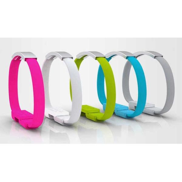 Mobile Phone Cable USB cable flat cable bracelet magnetic data line for mobilephone micro usb device