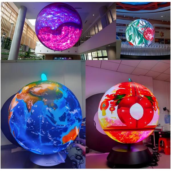 Customized LED Spherical Ball Light Screen LED Video Sphere Screen Display