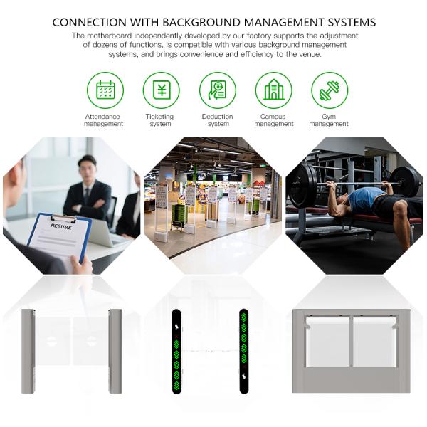 HCW CE Barrier Turnstile Gate 510mm Width Intelligent Access Control