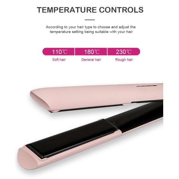 55W 2 In 1 Ceramic Tourmaline Ionic Flat Iron Hair Straightener Curler LED Display