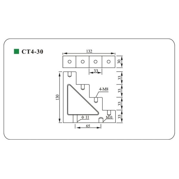 Superior quality CT4-30 electrical low voltage standoff insulator standoff support for frequency drive