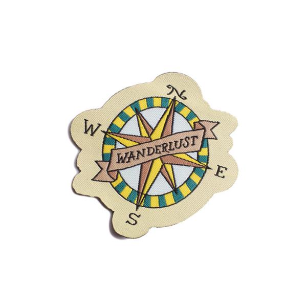 Multiple Logo Acceptable Iron On Embroidered Patches Badges Twill Fabric Custom Size