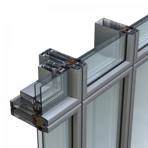 China Facade Large Aluminum Profiles For Structural Glazing Curtain Wall on sale