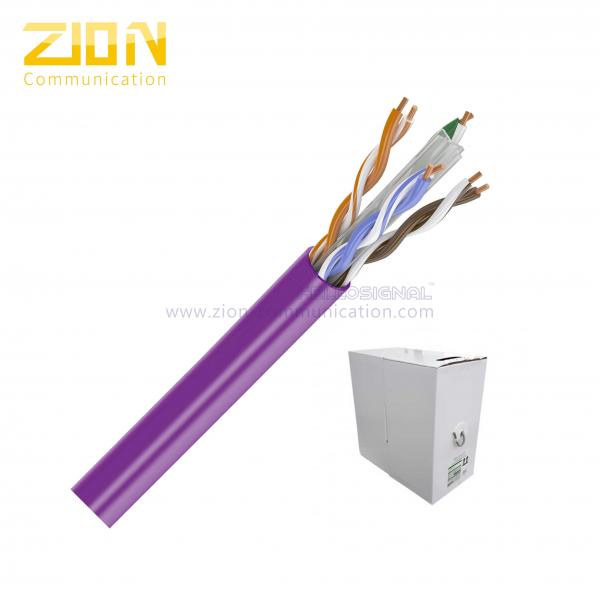 Quality Plenum CAT6 Network Cable , CAT6 Ethernet Patch Cable For 600 MHz High Speed Data for sale