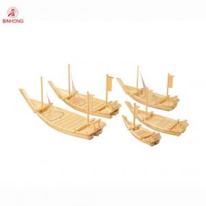 China Sustainable Laser Logo 50cm Bamboo Sushi Boat on sale