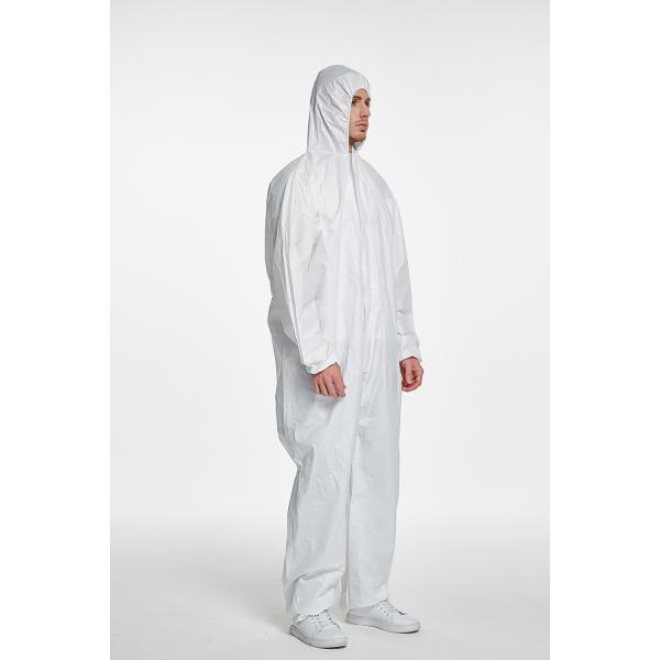 Anti static anti UV water proof cotton medical disposable hooded coverall