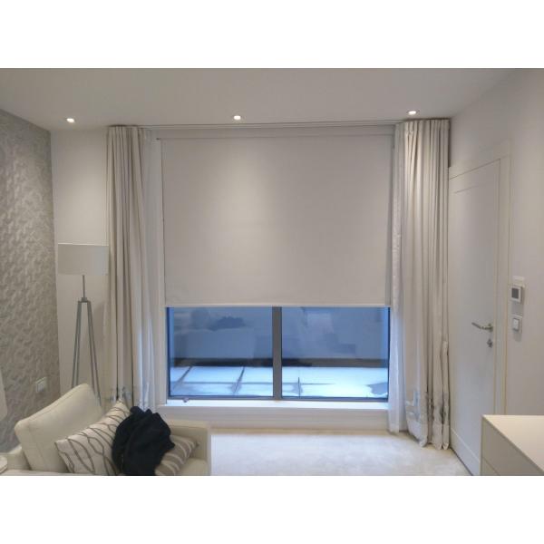 Blockout custom 100% polyester 2.8m width Foam white coating roller blinds fabrcs for window treatments