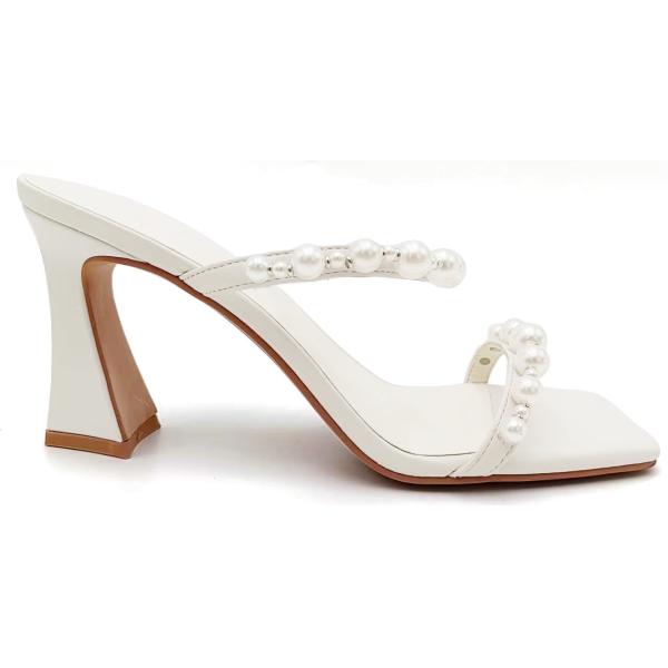 Customized Womens Mule Heels With Durable Rubber Sole