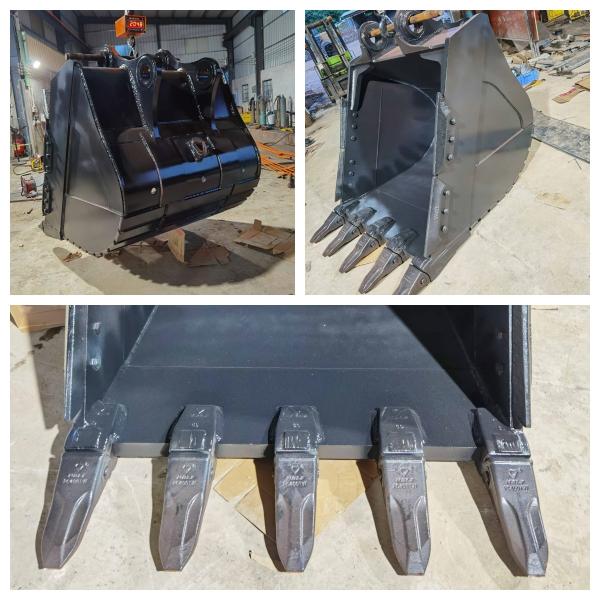 Customized 2.61 CBM Rock Bucket for 349 Excavator - Front View