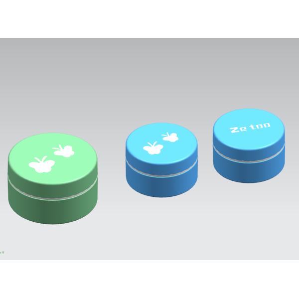 100ml PP/TPE Soft Touch Cosmetic Cream Jar Two Color With Luxury Stone Pattern Cap Empty Beauty Container