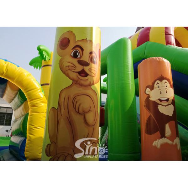 Safari World Jungle Elephant Inflatable Bouncy Castle For Kids Outdoor N Indoor Playground Fun