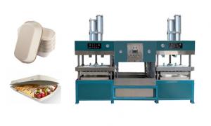 Buy cheap Replace Foam Paper Pulp Burger Box Meat Tray Forming Machine product
