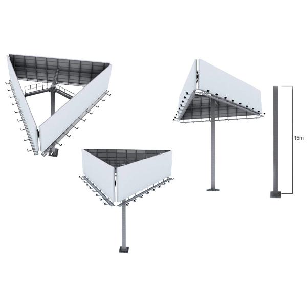 Q235 Customized Galvanized Steel Frame Structure for Traffic Sign