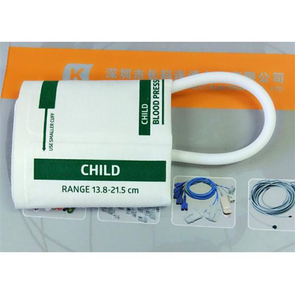 Plastic NIBP Cuff , TPU Disposable Blood Pressure Cuffs In White Color
