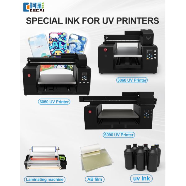 500ml/1000ml Soft/Hard Led ECO-UV High Quality Fast Dry UV Ink for XP600 UV Flatbed Printer