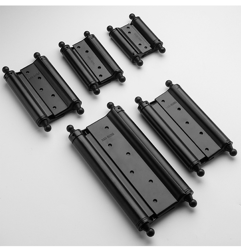 Modern Double-Open Automatic Closing Adjustable Stainless Steel Door Spring Hinge 110 Opening Angle Wall Mount