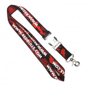 Buy cheap WL-2 Business Conference Woven Lanyards Personalized , Flat Polyester Lanyard product