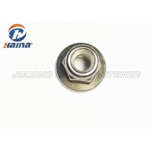 Stainless Steel A4 - 70 Plain Color Metric Thead Hex Flange Nylock Nuts