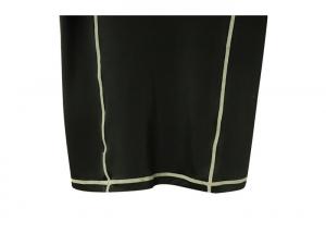 Buy cheap Black Short Sleeve Rash Guard swim Shirt , Sgs Listed Uv Rash Guard Clothing product