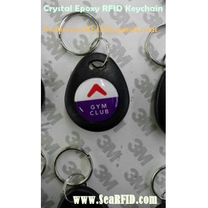 RFID Crystal Epoxy Keychain