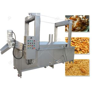 China Continuous Automatic Fryer Machine Batch Frying Machine Gas Heating Energy on sale