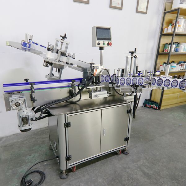 Automatic Bottle Labeling Machine Glass And Plastic Bottle Neck And Body Labeling Machine For Red Wine And Beverages