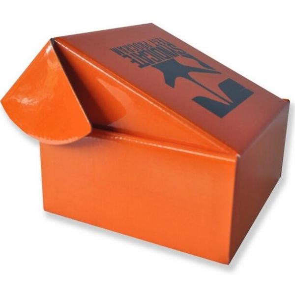 corrugated fruit packing box, kraft paper, gloss lamination, offset printing, foldable box,flower cone,flowral packaging