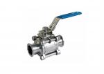 ASME BPE AISI 316L Stainless Steel Sanitary Valves , Tri Clamp Two Way Ball