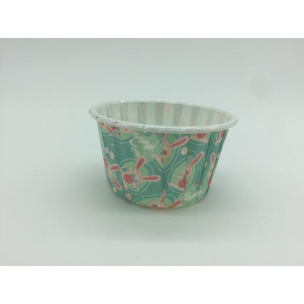 Special Custom Cute PET Baking Cups Light Blue Cupcake Liners For Souffle Pastry
