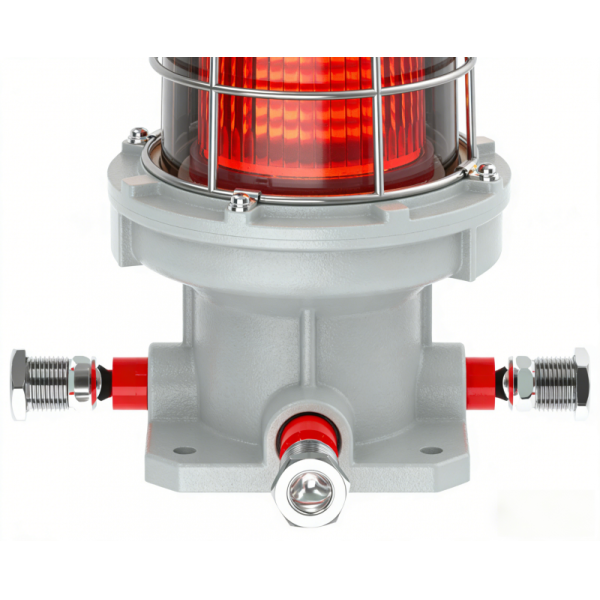 explosion proof warning light for aircraft