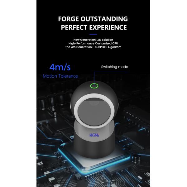 Circular Desktop Barcode Scanner 1d Qr 2d Barcode Full Code Support Cheap Sales With Free Oem Service