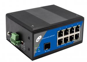 Buy cheap Single Fiber Port POE Ethernet Switch With External Power Supply 8 Ports product