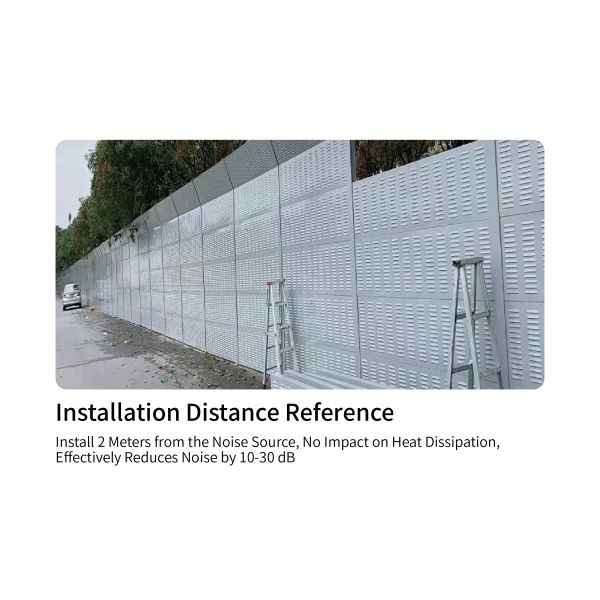 Galvanized Steel Sheet Shell Multi-Size Customizable Entire Set Sound Absorbing Sound Dampening Panel Energy Storage Sound Barrier