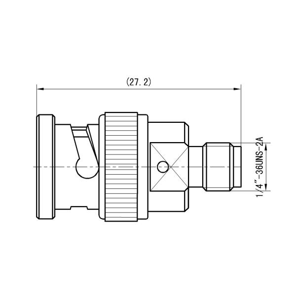 BNC Male to SMA Female RF Coaxial Adapter (BNC(J)–SMA(K))