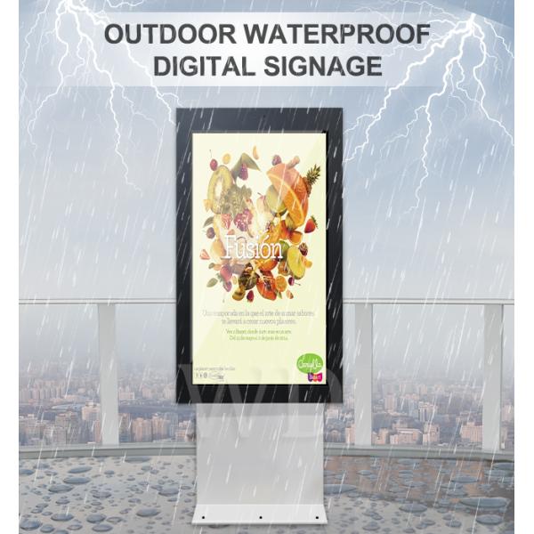 Double Sided FCC IP55 Rating Outdoor LCD Digital Signage For Bussiness