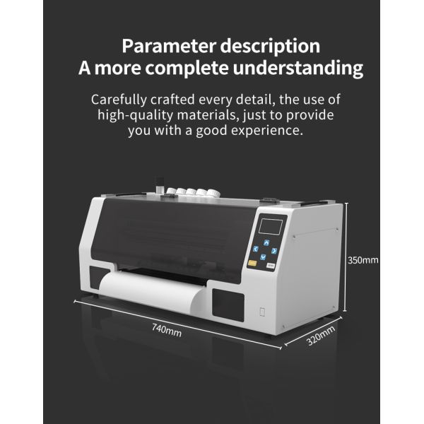 30cm Dtf Roll Printer Digital A3 epson Inkjet T-Shirt Printing Machine Heat Transfer Pet Film Jersey Printer for Textile