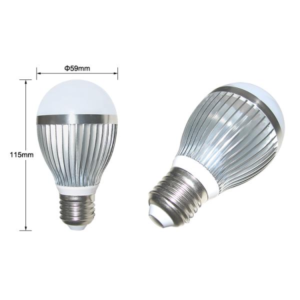 LED bulb light,high efficiency, high power factor, 5W High powerLED , E27, LED bulbs, Ra80